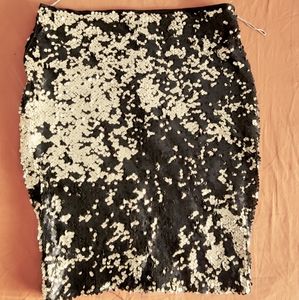Pencil skirt - black gold glitter sippi pencil style skirt